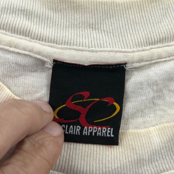 Vintage St. Clair Apparel Mens Indy 500 T-Shirt Large Short Sleeve Embroidered - Picture 3 of 13